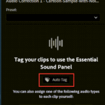 auto tag in premiere pro
